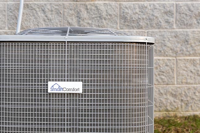 Close-up of a SmartComfort air conditioning unit.